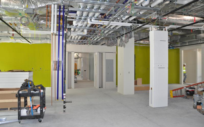 Open lab space, typical