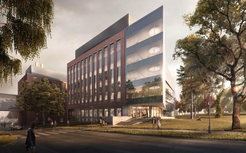This is the Architects rendering of the view looking south from Shortlidge Road
