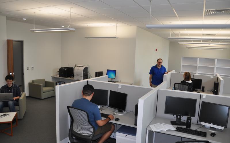 One of the new Graduate Research Assistants’ offices