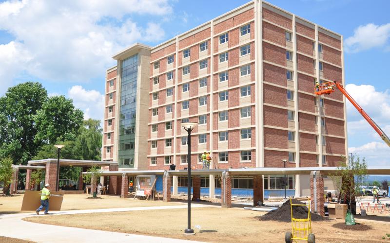 Renovations for McKean Hall are almost complete, this is the West Elevation