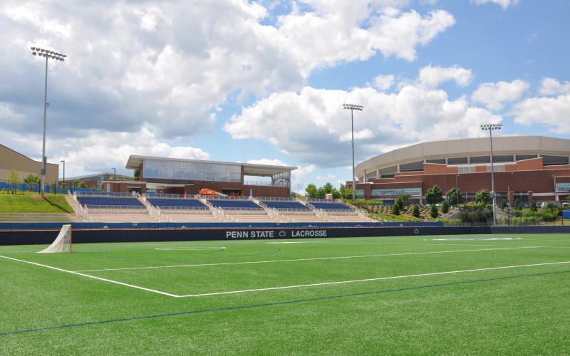Overall view of the stadium site from the south