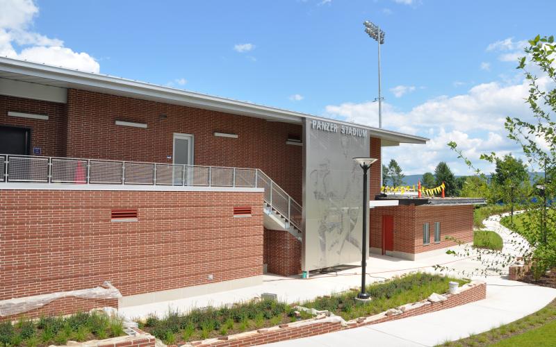 West Elevation of the Press Box
