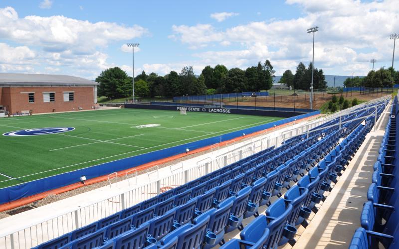 A close-up of the new tier seating