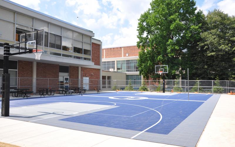 A new Sport’s Court for Basketball and Volleyball is part of the site upgrades for East Halls